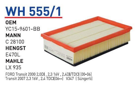 Wunder WH-555/1 Air filter WH5551: Buy near me in Poland at 2407.PL - Good price!