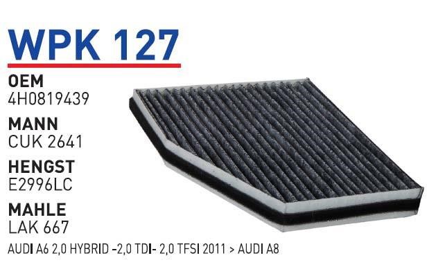 Wunder WPK 127 Activated Carbon Cabin Filter WPK127: Buy near me in Poland at 2407.PL - Good price!