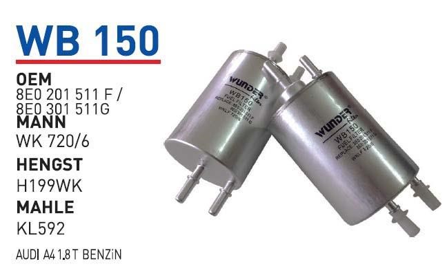 Wunder WB 150 Kraftstofffilter WB150: Kaufen Sie zu einem guten Preis in Polen bei 2407.PL!