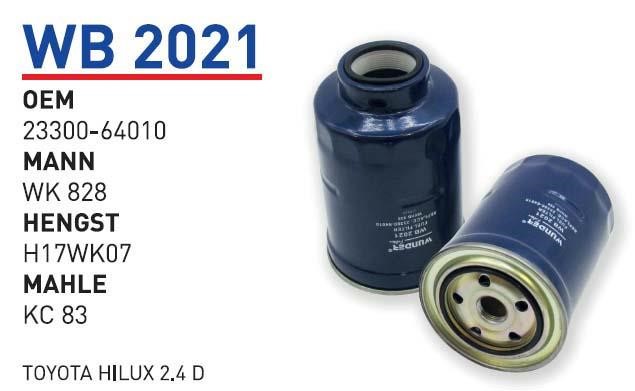 Wunder WB 2021 Топливный фильтр WB2021: Отличная цена - Купить в Польше на 2407.PL!