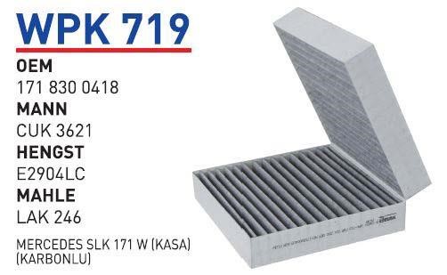 Wunder WPK 719 Activated Carbon Cabin Filter WPK719: Buy near me in Poland at 2407.PL - Good price!