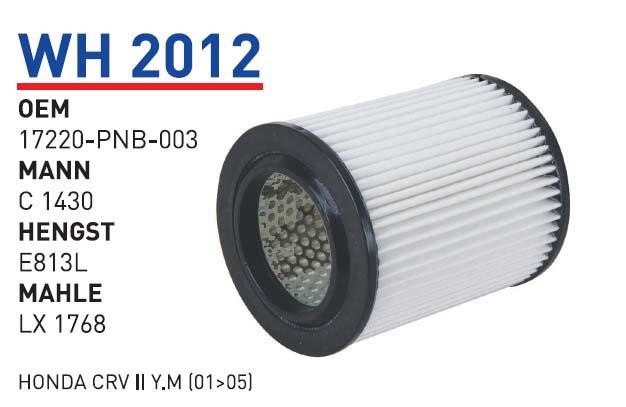 Wunder WH 2012 Air filter WH2012: Buy near me in Poland at 2407.PL - Good price!