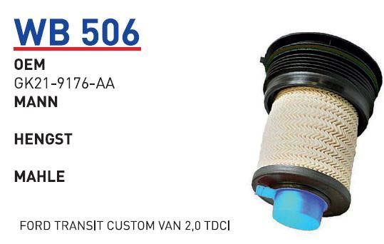 Wunder WB 506 Fuel filter WB506: Buy near me at 2407.PL in Poland at an Affordable price!