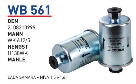 Wunder WB 561 Fuel filter WB561: Buy near me in Poland at 2407.PL - Good price!