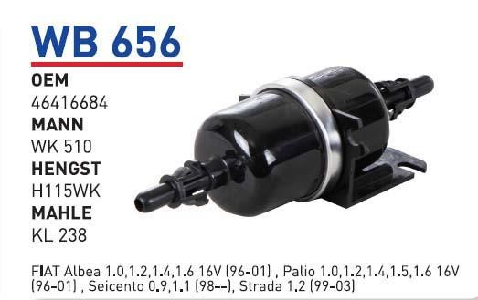 Wunder WB 656 Fuel filter WB656: Buy near me in Poland at 2407.PL - Good price!