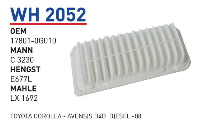 Wunder WH 2052 Filtr powietrza WH2052: Dobra cena w Polsce na 2407.PL - Kup Teraz!