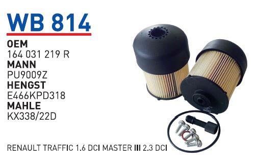 Wunder WB 814 Фільтр палива WB814: Купити у Польщі - Добра ціна на 2407.PL!