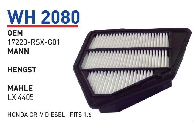 Wunder WH 2080 Air filter WH2080: Buy near me at 2407.PL in Poland at an Affordable price!