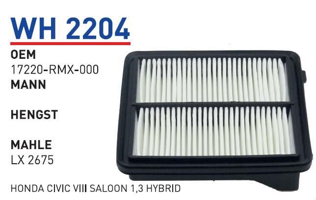 Wunder WH 2204 Filtr powietrza WH2204: Dobra cena w Polsce na 2407.PL - Kup Teraz!