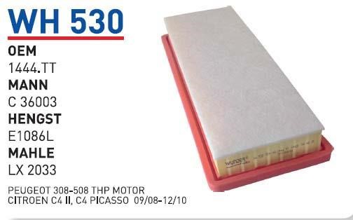 Wunder WH 530 Air filter WH530: Buy near me in Poland at 2407.PL - Good price!