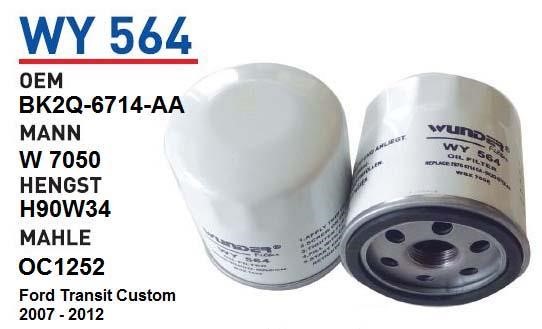 Wunder WY 564 Oil Filter WY564: Buy near me in Poland at 2407.PL - Good price!