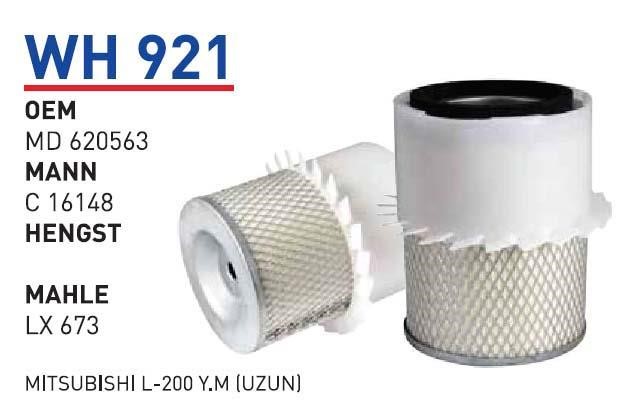 Wunder WH 921 Воздушный фильтр WH921: Отличная цена - Купить в Польше на 2407.PL!