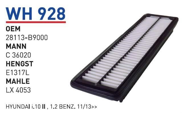 Wunder WH 928 Filtr powietrza WH928: Dobra cena w Polsce na 2407.PL - Kup Teraz!