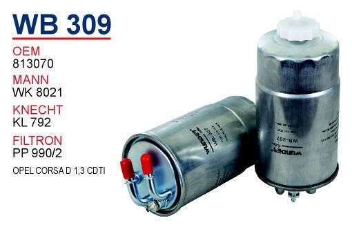 Wunder WB 309 Fuel filter WB309: Buy near me in Poland at 2407.PL - Good price!