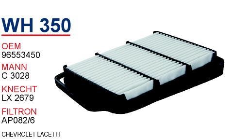 Wunder WH 350 Air filter WH350: Buy near me in Poland at 2407.PL - Good price!