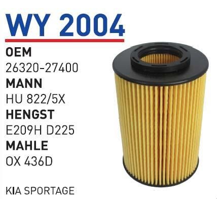 Wunder WY 2004 Масляный фильтр WY2004: Отличная цена - Купить в Польше на 2407.PL!