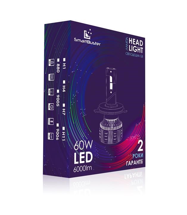 Smartbuster LED car lamps Smartbuster G8 HB4 (9006) 60W, 6000K – price