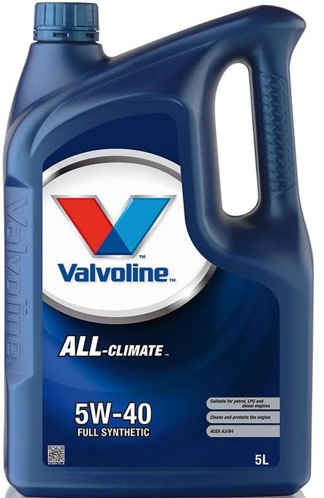 Valvoline 872281 Engine oil Valvoline All-Climate 5W-40, 5L 872281: Buy near me in Poland at 2407.PL - Good price!