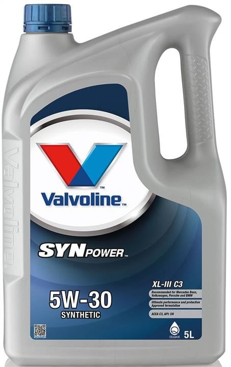 Valvoline 872375 Моторное масло Valvoline SynPower XL-III C3 5W-30, 5л 872375: Отличная цена - Купить в Польше на 2407.PL!