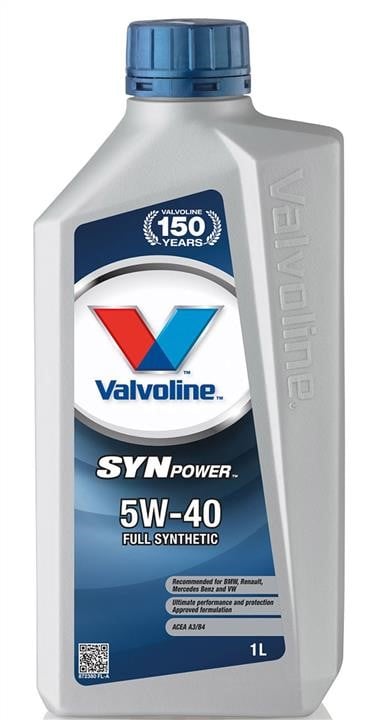 Valvoline 872380 Engine oil Valvoline SynPower 5W-40, 1L 872380: Buy near me in Poland at 2407.PL - Good price!