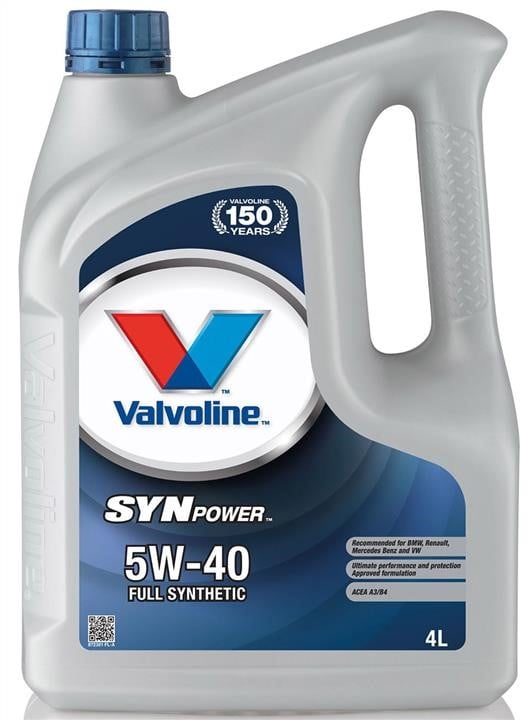 Valvoline 872381 Motoröl Valvoline SynPower 5W-40, 4L 872381: Kaufen Sie zu einem guten Preis in Polen bei 2407.PL!