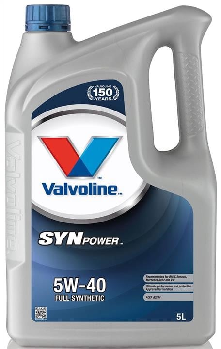 Valvoline 872382 Engine oil Valvoline SynPower 5W-40, 5L 872382: Buy near me in Poland at 2407.PL - Good price!