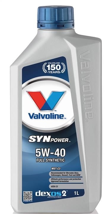 Valvoline 872385 Моторное масло Valvoline SynPower MST C3 5W-40, 1л 872385: Отличная цена - Купить в Польше на 2407.PL!