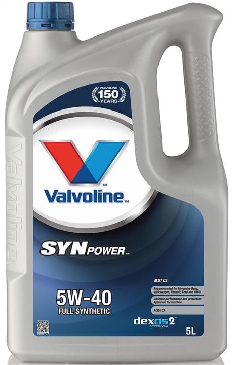 Valvoline 872386 Motoröl Valvoline SynPower MST C3 5W-40, 5L 872386: Kaufen Sie zu einem guten Preis in Polen bei 2407.PL!