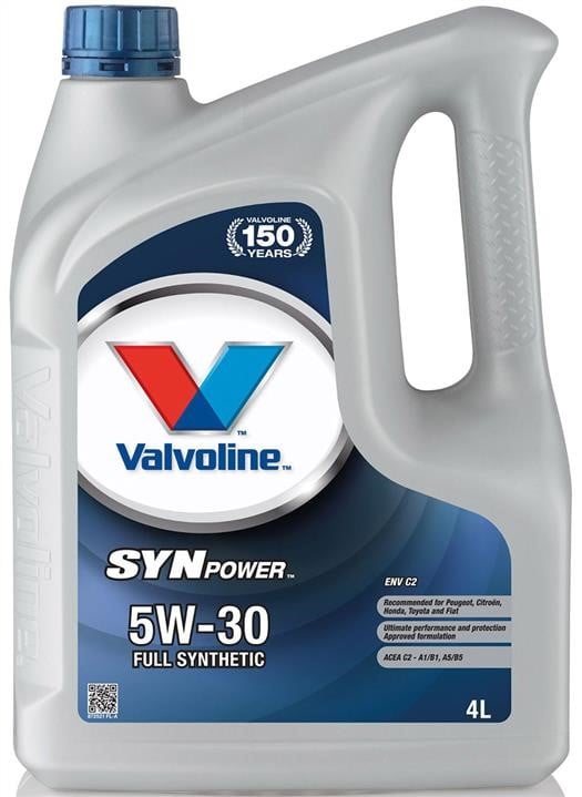 Valvoline 872521 Моторное масло Valvoline SynPower ENV C2 5W-30, 4л 872521: Отличная цена - Купить в Польше на 2407.PL!
