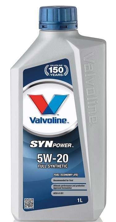 Valvoline 872555 Engine oil Valvoline SynPower FE 5W-20, 1L 872555: Buy near me in Poland at 2407.PL - Good price!