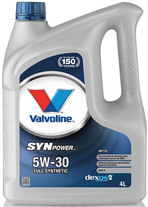 Valvoline 872597 Моторное масло Valvoline SynPower MST C3 5W-30, 4л 872597: Отличная цена - Купить в Польше на 2407.PL!
