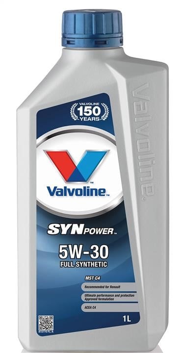 Valvoline 872770 Motoröl Valvoline SynPower MST C4 5W-30, 1L 872770: Kaufen Sie zu einem guten Preis in Polen bei 2407.PL!
