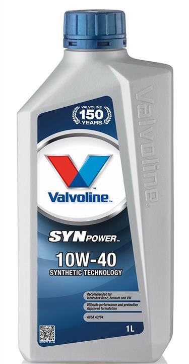 Valvoline 872271 Моторное масло Valvoline SynPower 10W-40, 1л 872271: Отличная цена - Купить в Польше на 2407.PL!
