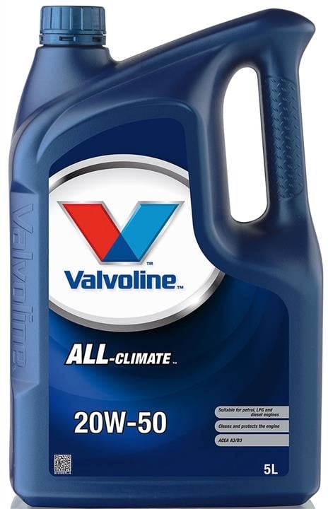 Valvoline 872789 Engine oil Valvoline All-Climate 20W-50, 5L 872789: Buy near me at 2407.PL in Poland at an Affordable price!