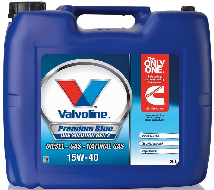 Valvoline 893656 Моторна олива VALVOLINE PREMIUM BLUE ONE SOL GEN 2 15W-40, API SP/CK-4, 20л 893656: Приваблива ціна - Купити у Польщі на 2407.PL!