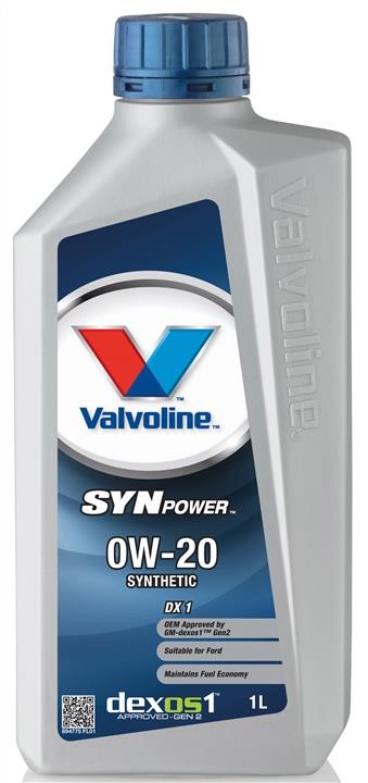 Valvoline 894775 Моторное масло Valvoline SynPower DX1 0W-20, 1л 894775: Отличная цена - Купить в Польше на 2407.PL!