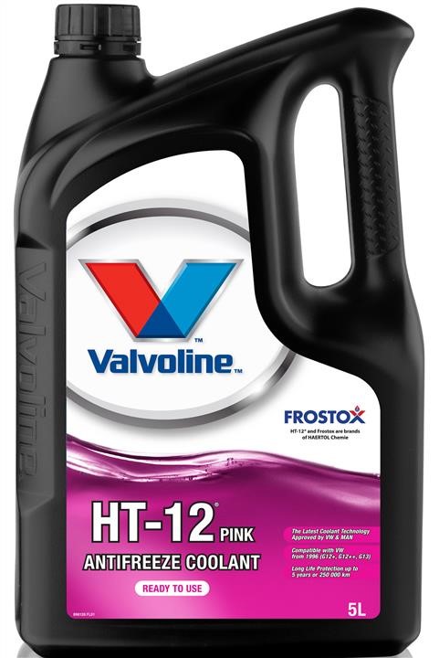 Valvoline 896128 Coolant Valvoline HT-12 Pink Antifreeze Coolant, 5 L 896128: Buy near me at 2407.PL in Poland at an Affordable price!