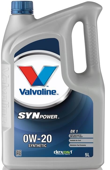 Valvoline 896621 Моторное масло Valvoline SynPower DX1 0W-20, 5л 896621: Отличная цена - Купить в Польше на 2407.PL!