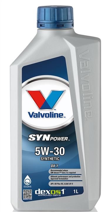Valvoline 885852 Engine oil Valvoline SynPower DX1 5W-30, 1L 885852: Buy near me in Poland at 2407.PL - Good price!