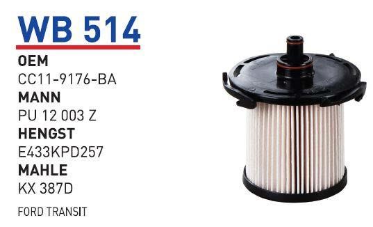 Wunder WB 514 Fuel filter WB514: Buy near me in Poland at 2407.PL - Good price!