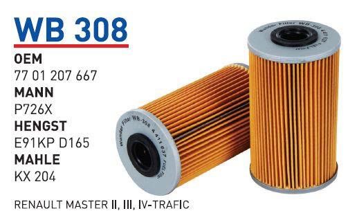 Wunder WB-308 Топливный фильтр WB308: Отличная цена - Купить в Польше на 2407.PL!