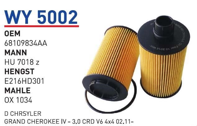 Wunder WY 5002 Масляный фильтр WY5002: Отличная цена - Купить в Польше на 2407.PL!