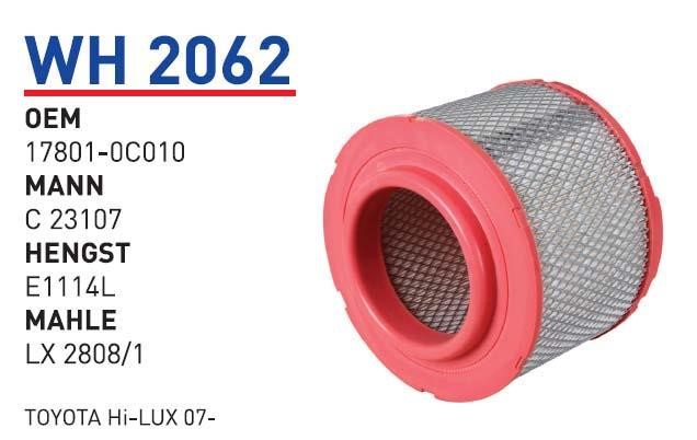 Wunder WH 2062 Air filter WH2062: Buy near me in Poland at 2407.PL - Good price!