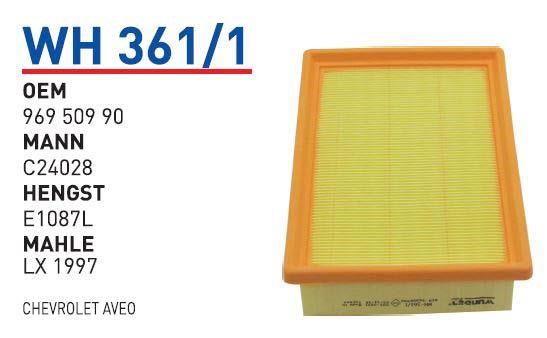 Wunder WH 361/1 Air filter WH3611: Buy near me in Poland at 2407.PL - Good price!
