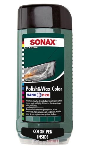 Sonax 296 700 Pasta do samochodu (teflonowa) z woskiem NanoPro + ołówek, zielona, 500 ml 296700: Dobra cena w Polsce na 2407.PL - Kup Teraz!