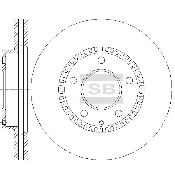 Sangsin SD2070 Тормозной диск передний вентилируемый SD2070: Отличная цена - Купить в Польше на 2407.PL!
