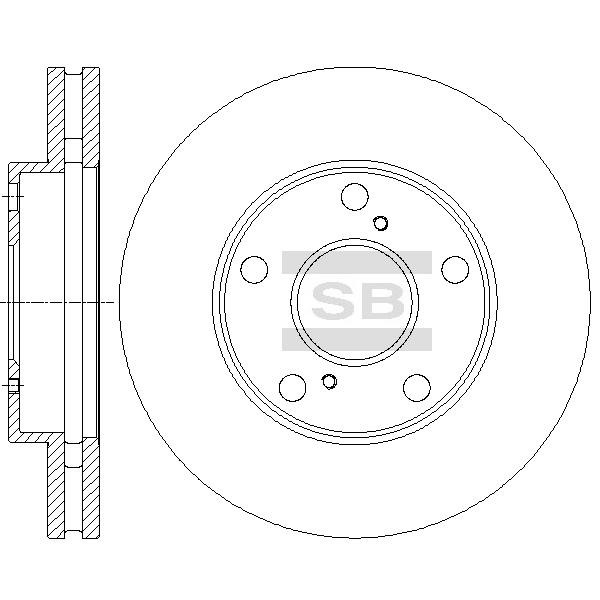 Sangsin SD4031 Тормозной диск передний вентилируемый SD4031: Отличная цена - Купить в Польше на 2407.PL!
