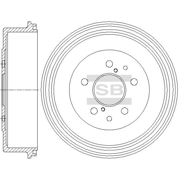 Sangsin SD4096 Bęben hamulcowy przedni SD4096: Dobra cena w Polsce na 2407.PL - Kup Teraz!