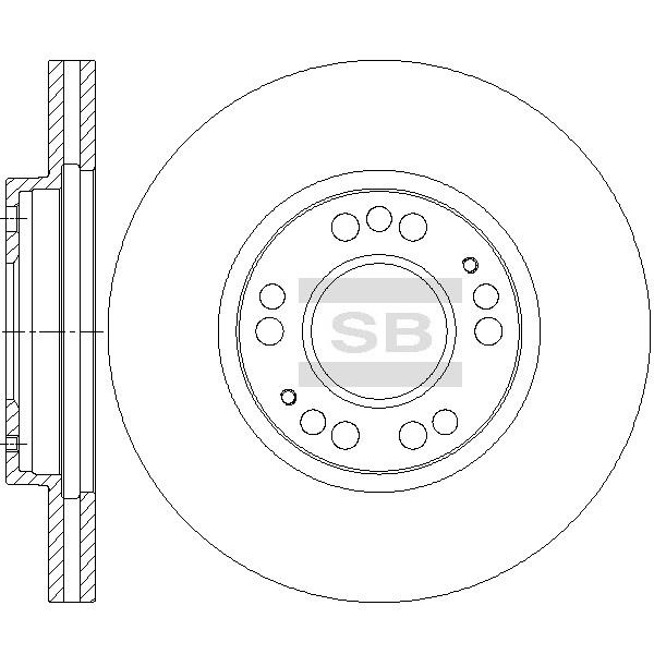 Sangsin SD4342 Тормозной диск передний вентилируемый SD4342: Отличная цена - Купить в Польше на 2407.PL!
