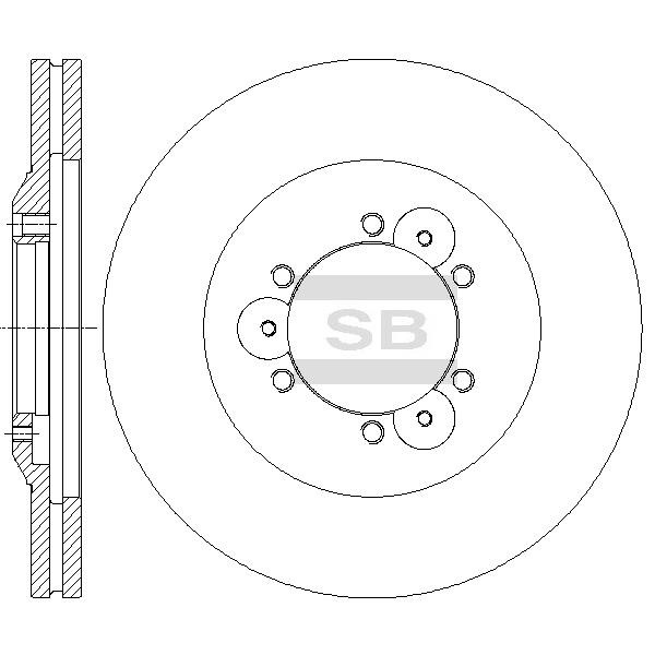 Sangsin SD4511 Тормозной диск передний вентилируемый SD4511: Отличная цена - Купить в Польше на 2407.PL!